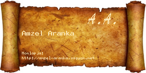 Amzel Aranka névjegykártya