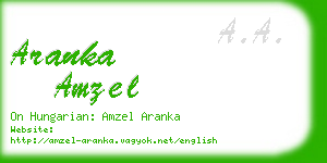 aranka amzel business card